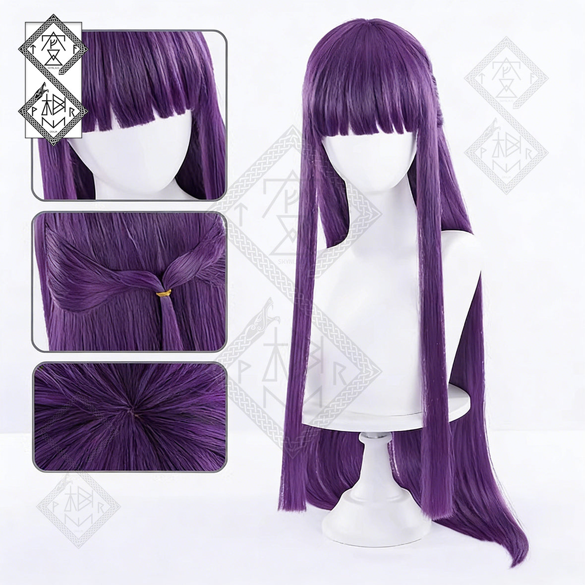 Frieren Beyond Journey’s End Cosplay Wig – Fern Long Hair & Stark Short Hair Anime Wig (Fern Version Wig)