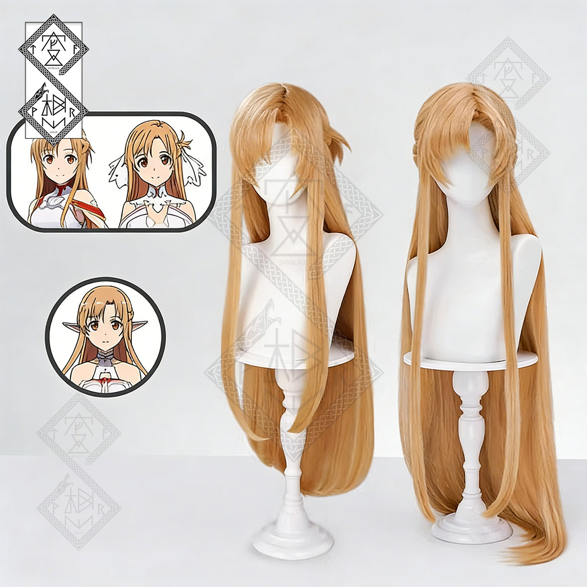 Sword Art Online Asuna Cosplay Wig – Goddess Stacia Long Braided Anime Wig(Goddess Ver.1)