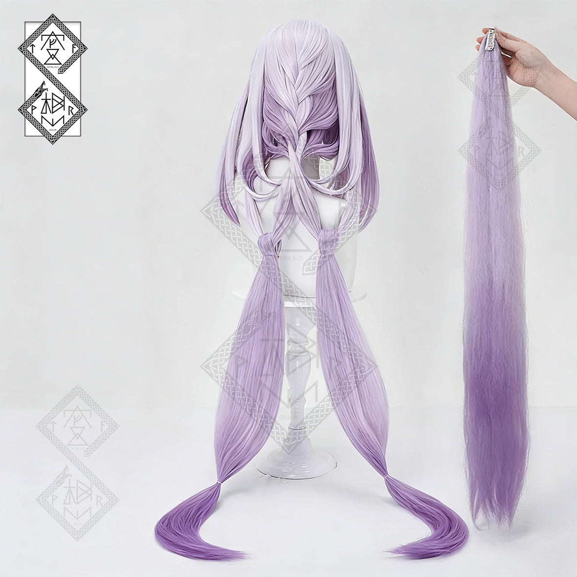 Honkai: Star Rail Castorice Cosplay Wig – Braided Anime Wig with Curly Bangs