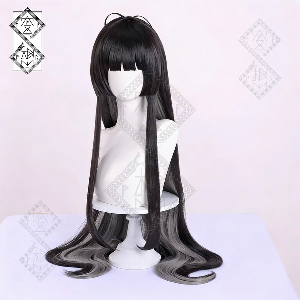 Arknights Virtuosa Cosplay Wig – Long Hime Cut Two Tone Anime Wig (2226 Ver.)