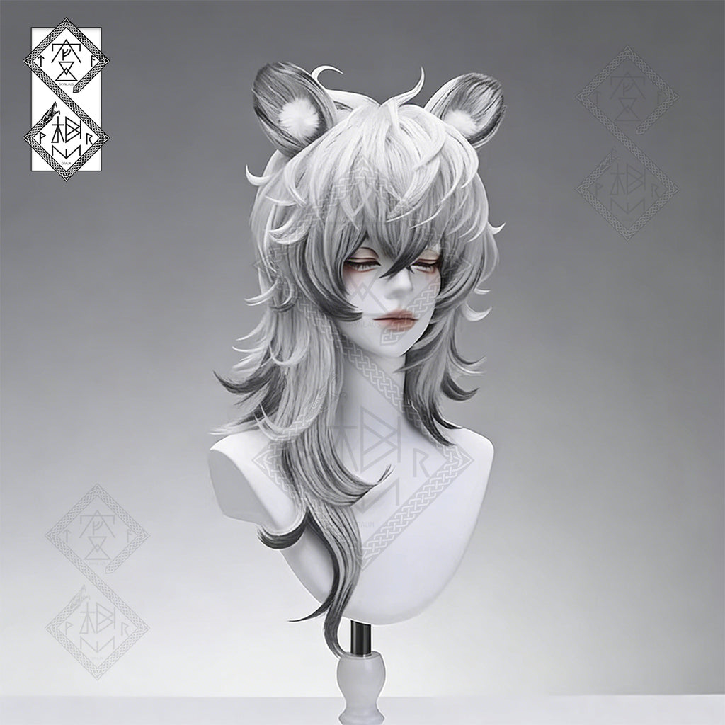 Arknights SilverAsh the Reignfrost Cosplay Wig – Gradient Anime Wig(Wig Only Style)