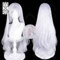 Frieren Beyond Journey's End Frieren Cosplay Wig – Long Straight Loose Hair, Realistic Hairline, Heat Resistant(Style 2 - Loose Hairstyle)