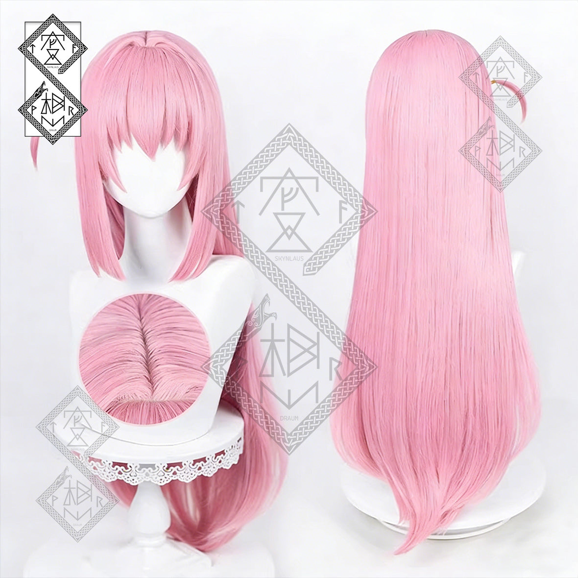 Bocchi the Rock! Hitori Gotoh Cosplay Wig – Single or Separate Braids Style(Single Piece Style)