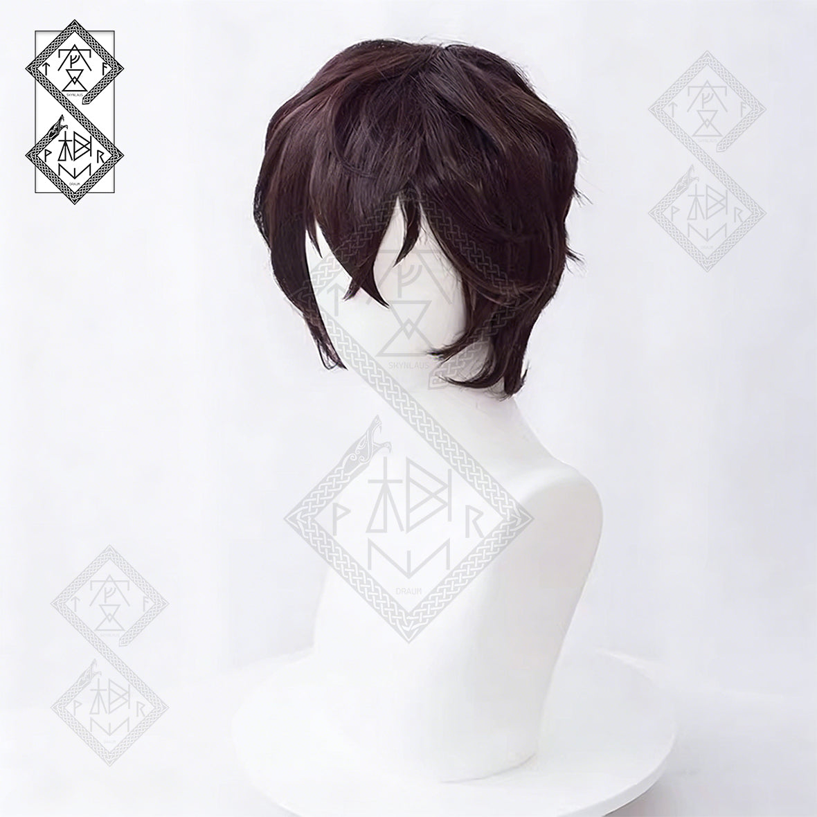 Krul Tepes Cosplay Wig Seraph of the End Purple Twin Tails Anime Wig Clip-On Heat Resistant Synthetic Hair(Fluffy Top Ver.1)