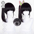 Kanao Tsuyuri Cosplay Wig – Demon Slayer Brown Black Ponytail Anime Wig Heat Resistant Synthetic Hair(Ver.2)