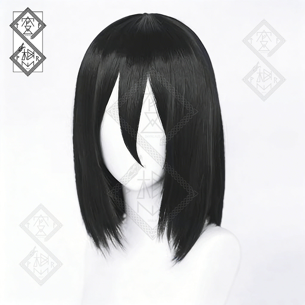 Eren Yeager Mikasa Ackerman Cosplay Wig – Smooth Easy Style Anime Hair Attack on Titan(Ver.2 Mikasa Wig)