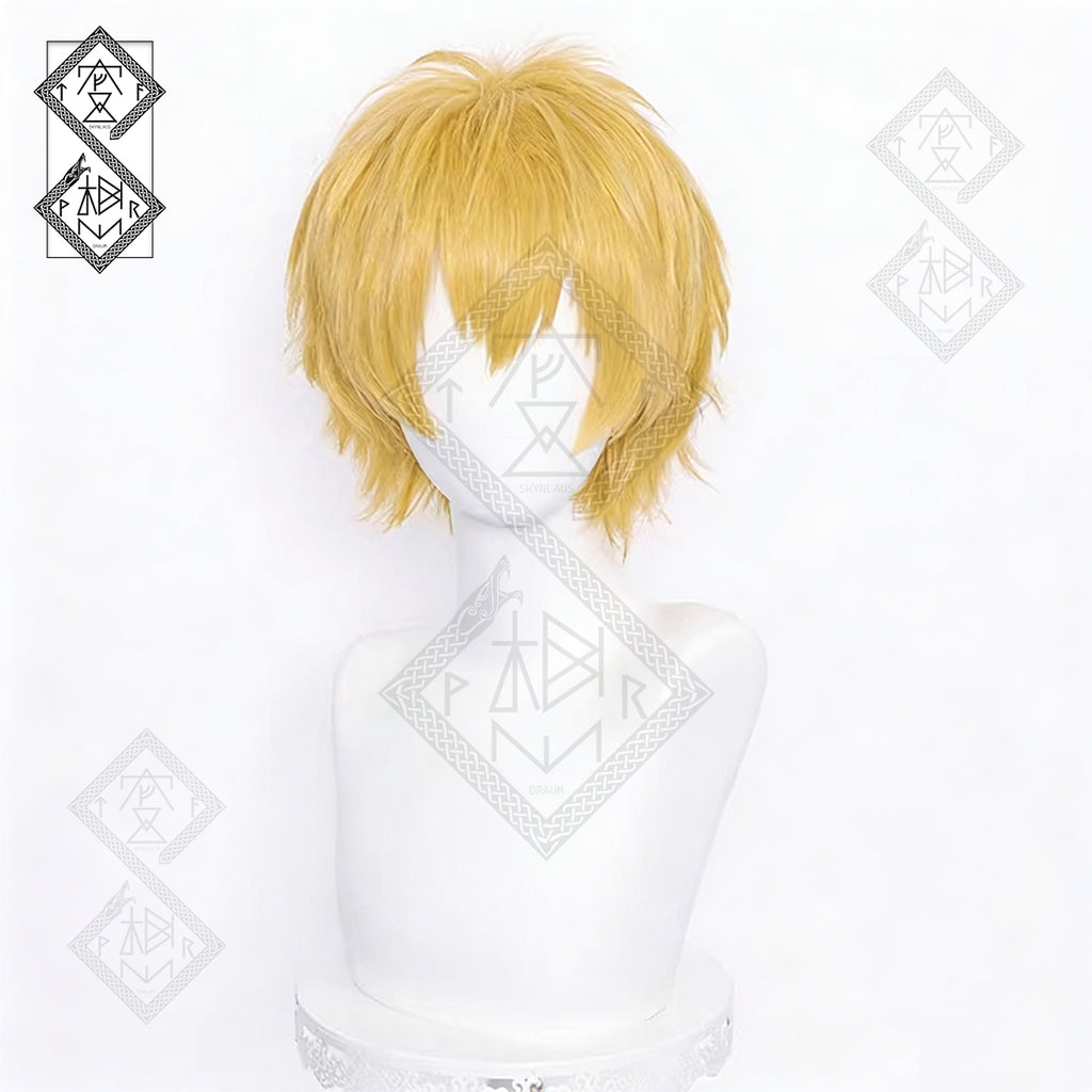 Chainsaw Man Denji Cosplay Wig | Gilgamesh "Golden Flash" Anime Costume Wig | Fluffing Hair Styling Process(Ver.1 Golden Yellow)