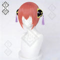 Gintama Kagura Cosplay Wig – Long & Short Styles, Orange-Red, Realistic(Ver.1)