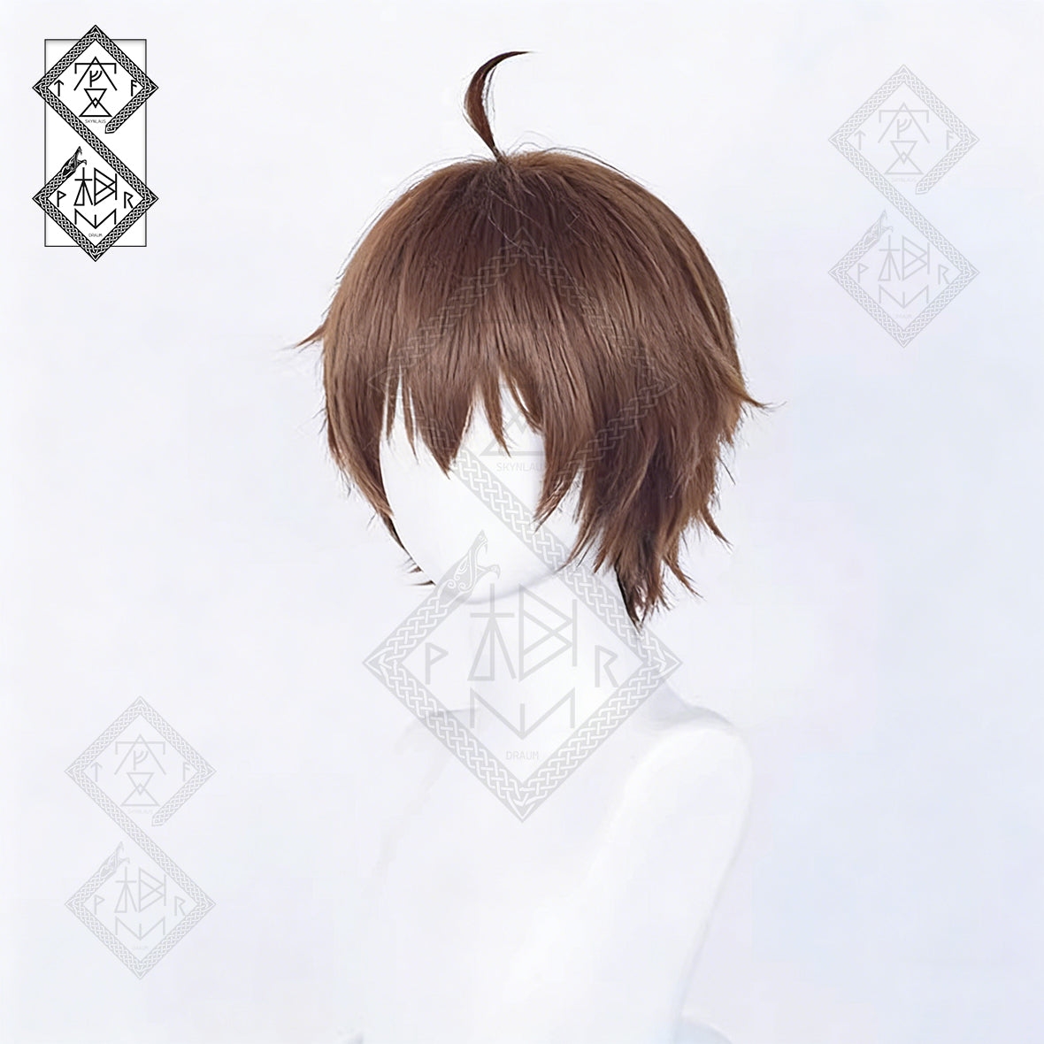 Love, Chunibyo & Other Delusions! Yuuta Togashi Cosplay Wig – Fluffy Top, Dark Brown Hair(Ver.1 Fluffy Top)