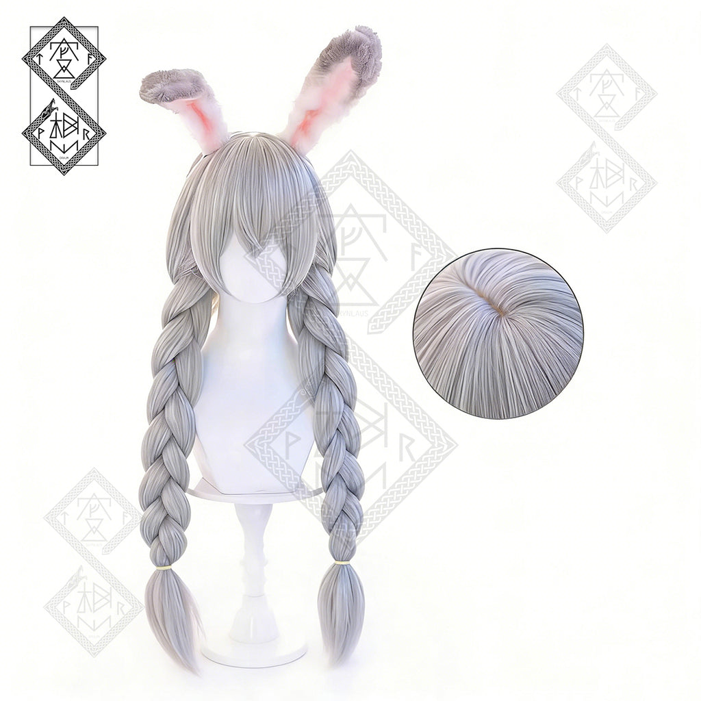 Zootopia Judy Hopps Cosplay Wig – Thick Braids with Gradient Synthetic Hair(Ver.2 Double Braid Version)