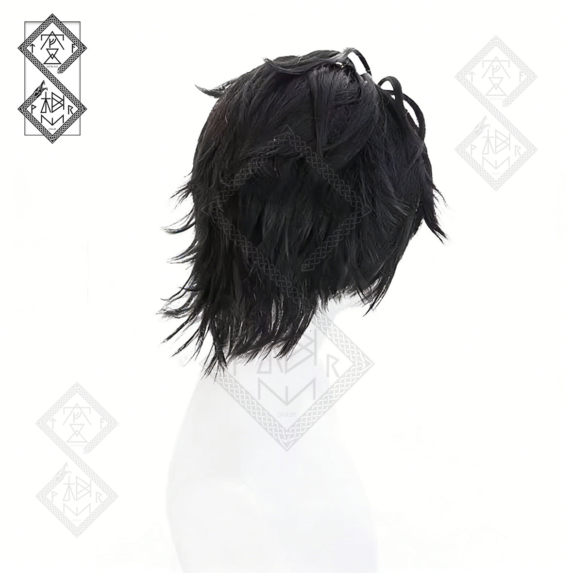Identity V Seer Noir Cosplay Wig | Highlighted Anime Wig | Heat Resistant Synthetic Hair
