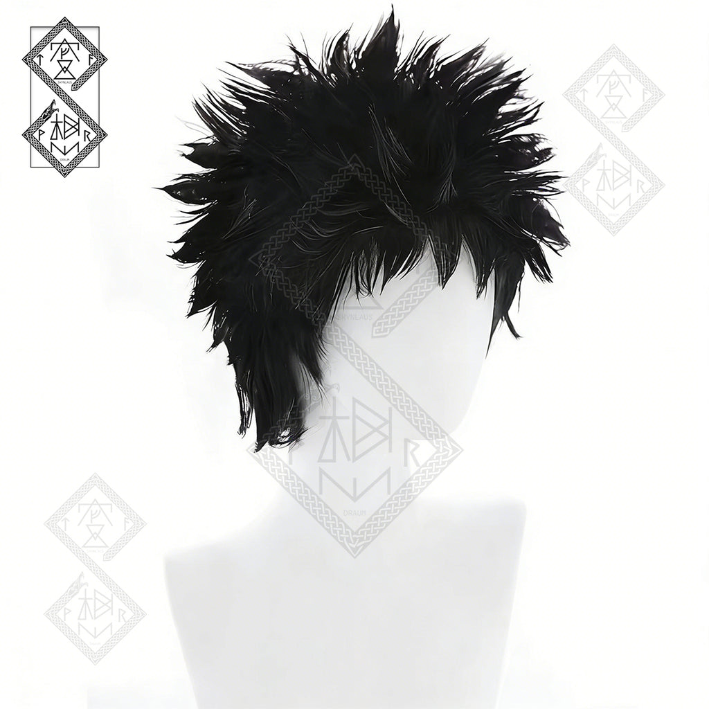 Obito Uchiha Cosplay Wig Naruto | Spiky Anime Wig | Heat Resistant Synthetic Hair