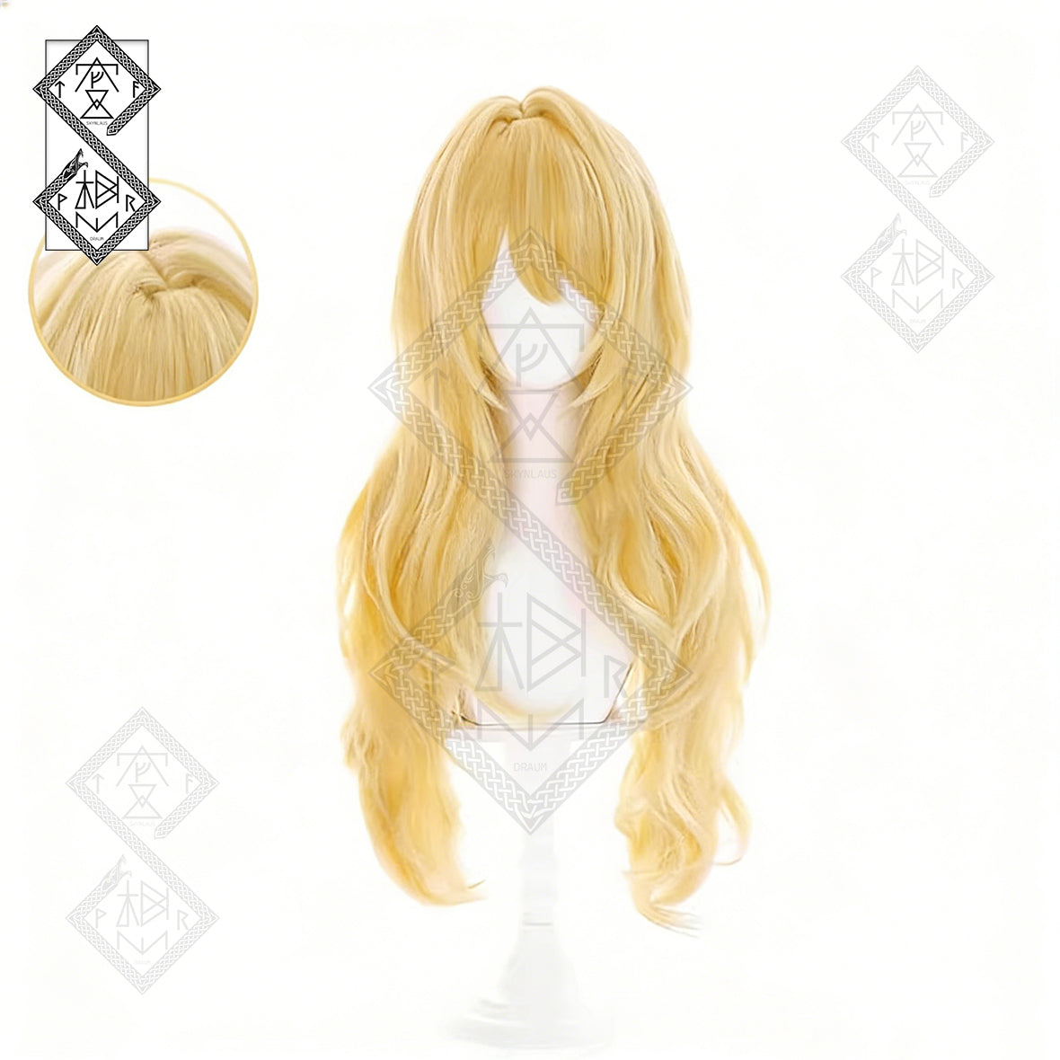 Your Lie in April Kaori Miyazono Cosplay Wig | Blonde Anime Wig | Heat Resistant(Side-Part 70cm Version)