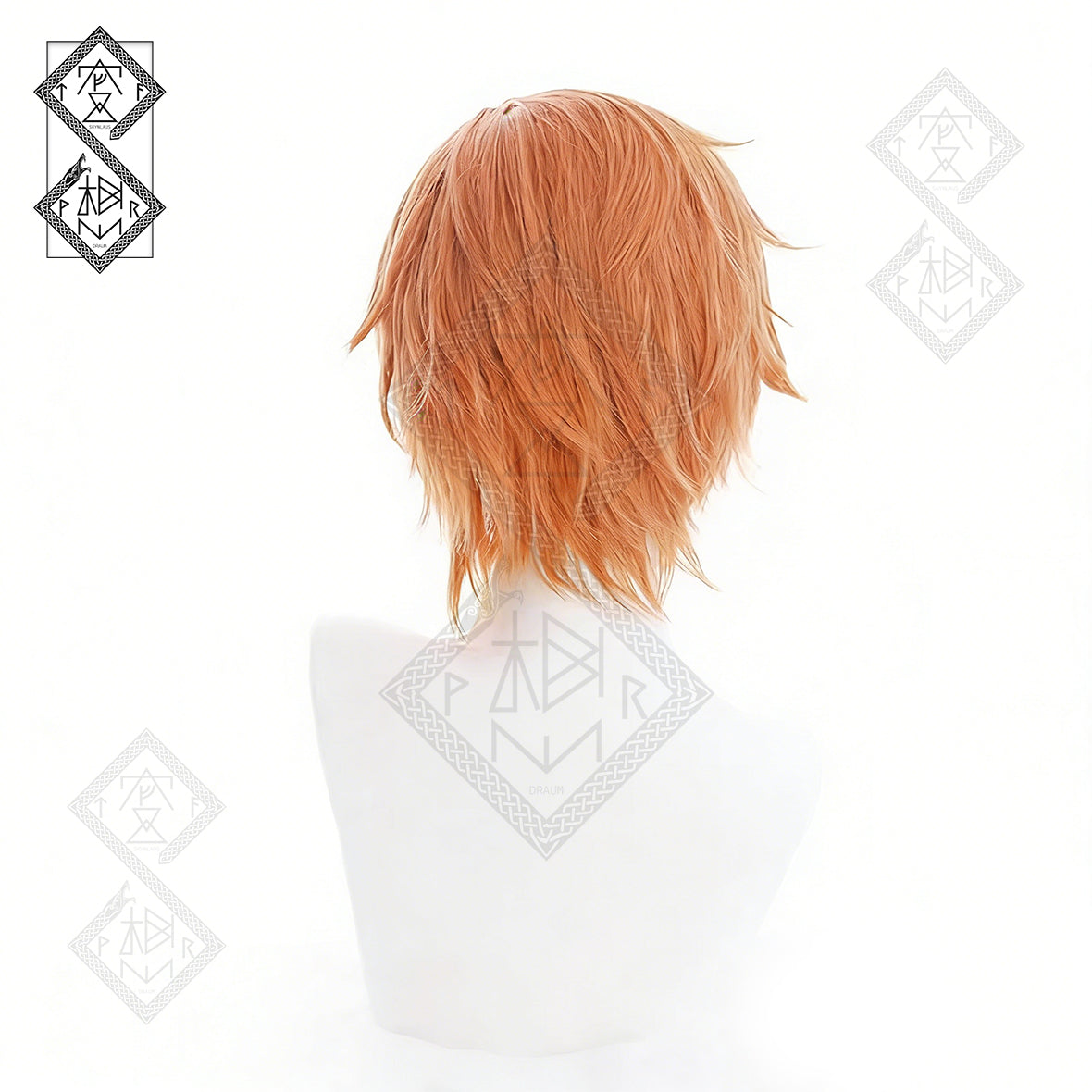 Project SEKAI Akito Shinonome Wig Colorful Stage Cosplay Wig Orange Anime Hair Styled Wig