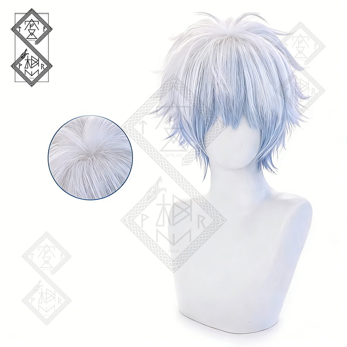 Gintama Sakata Gintoki Wig Cosplay Wig Silver Anime Hair Styled Wig