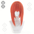 Gintama Kagura Cosplay Wig – Short Natural Hair, Heat Resistant Anime Costume Wig, With Hair Bun Accessory(Ver.4 Down Hair Wig Only)