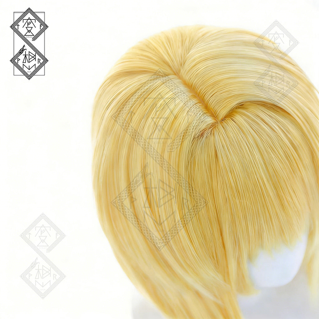 Hunter x Hunter Kurapika Cosplay Wig Anime Wig Heat Resistant Synthetic Hair for Halloween Costume Party
