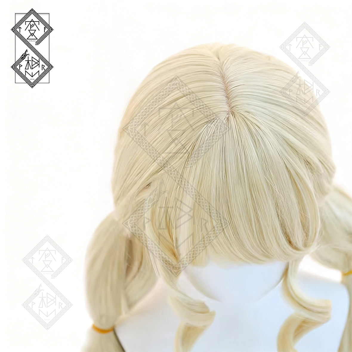 Identity V × Sanrio My Melody Cheerleader Lily Barriere Cosplay Wig Cute Pink Blonde Heat Resistant Costume Hair Wig