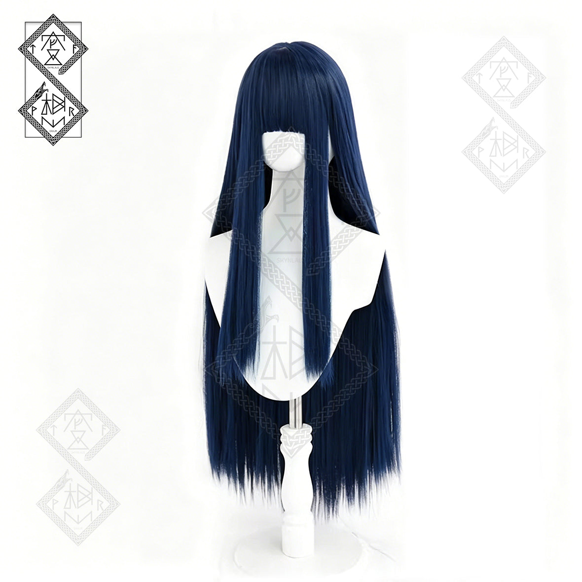 Hinata Hyuga Cosplay Wig Naruto Styled Long Dark Blue Anime Wig Heat Resistant Synthetic Hair Halloween Costume for Women