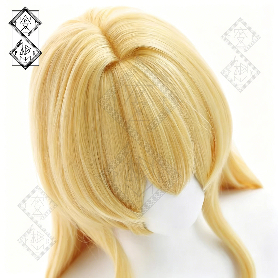 Aikatsu! Ichigo Hoshimiya Cosplay Wig – Voluminous Natural Looking Anime Twin Tail Pink Wig with Crimped Texture for Women Costume