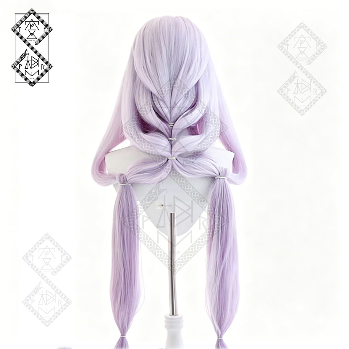 Honkai: Star Rail Castorice Cosplay Wig – Corn Curl Braided Purple Gradient Anime Costume Wig for Women