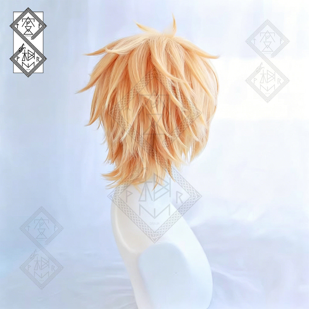 Chainsaw Man Denji Cosplay Wig Messy Spiky Anime Wig Halloween Costume Hair for Men