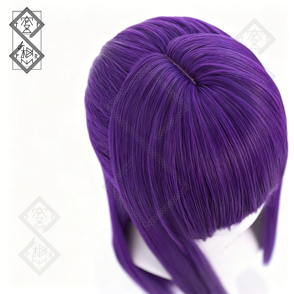 Frieren: Beyond Journey’s End Fern Cosplay Wig Purple Long Straight Anime Wig Heat Resistant Synthetic Hair for Women Halloween Costume