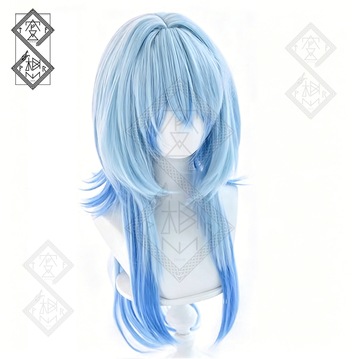 Shorekeeper Cosplay Wig Wuthering Waves Gradient Anime Wig Long Synthetic Hair Heat Resistant