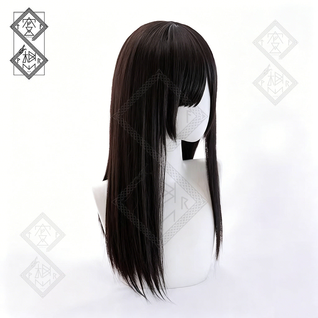 Mei Aihara Cosplay Wig Citrus Anime Long Black Straight Wig Middle Part Heat Resistant Synthetic Hair