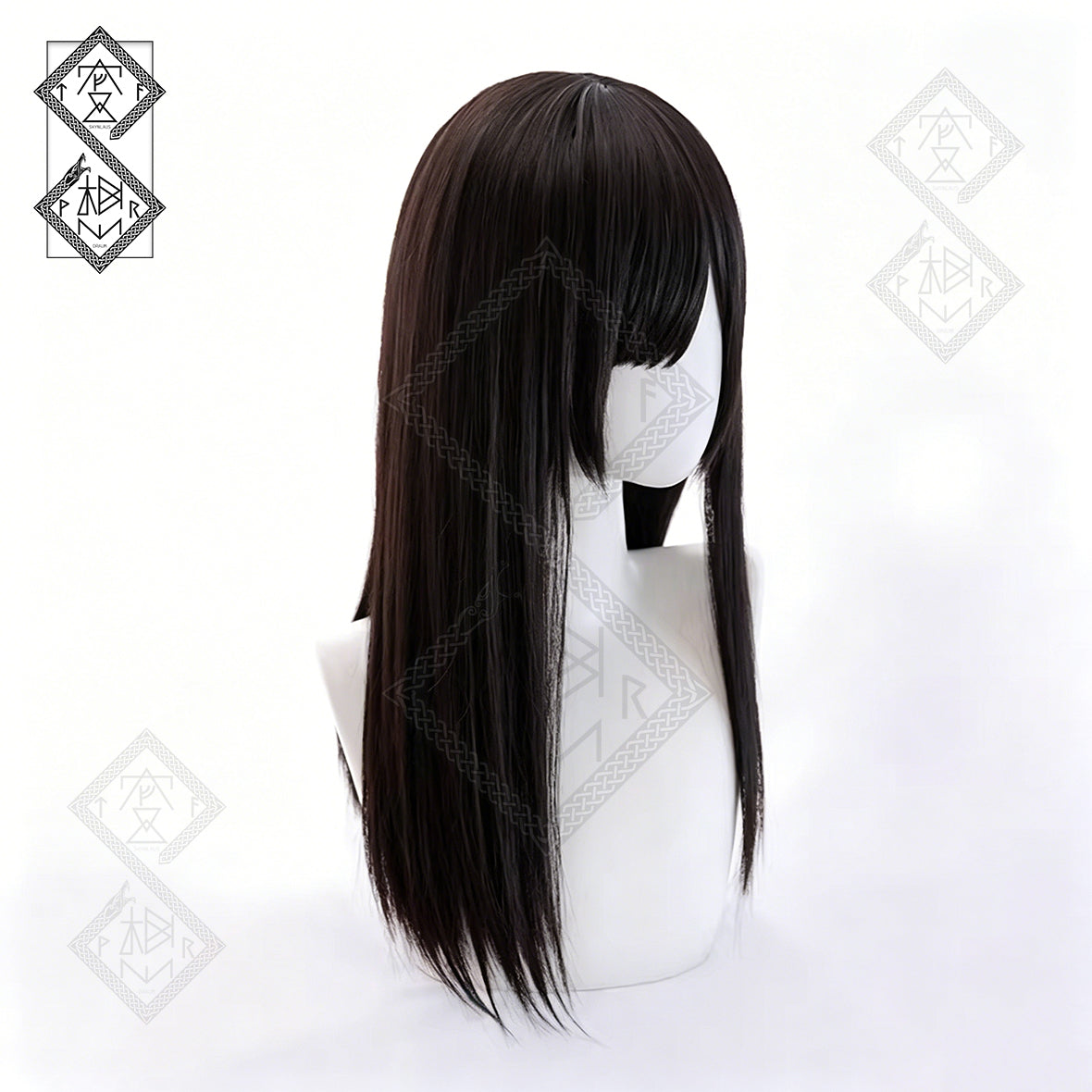 Mei Aihara Cosplay Wig Citrus Anime Long Black Straight Wig Middle Part Heat Resistant Synthetic Hair