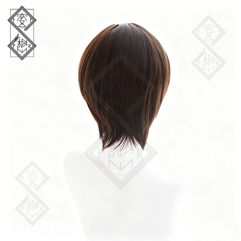 Haruhi Fujioka Cosplay Wig Ouran High School Host Club Short Brown Boy Cut Anime Wig Heat Resistant Synthetic Hair