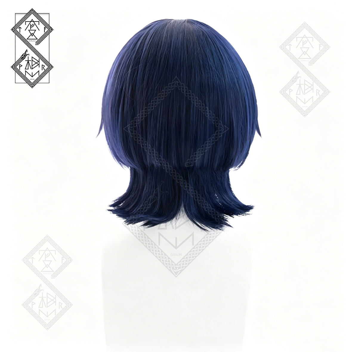 Scaramouche Wanderer Cosplay Wig Genshin Impact Kunikuzushi Black Blue Gradient Anime Wig Heat Resistant Synthetic Hair