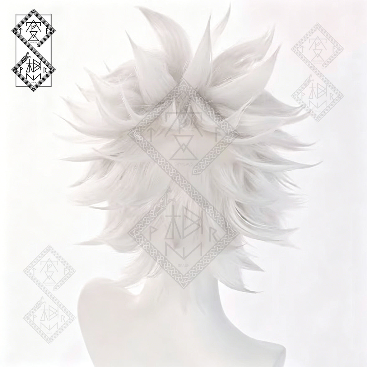 Hunter x Hunter Killua Zoldyck Cosplay Wig Silver Spiky Anime Wig Pre-Styled Heat Resistant Synthetic Hair