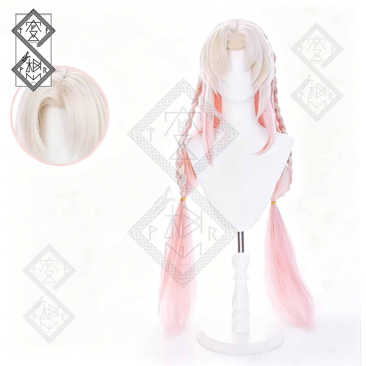 Naraka Bladepoint Kurumi Cosplay Wig Anime Wig Set Heat Resistant Synthetic Hair