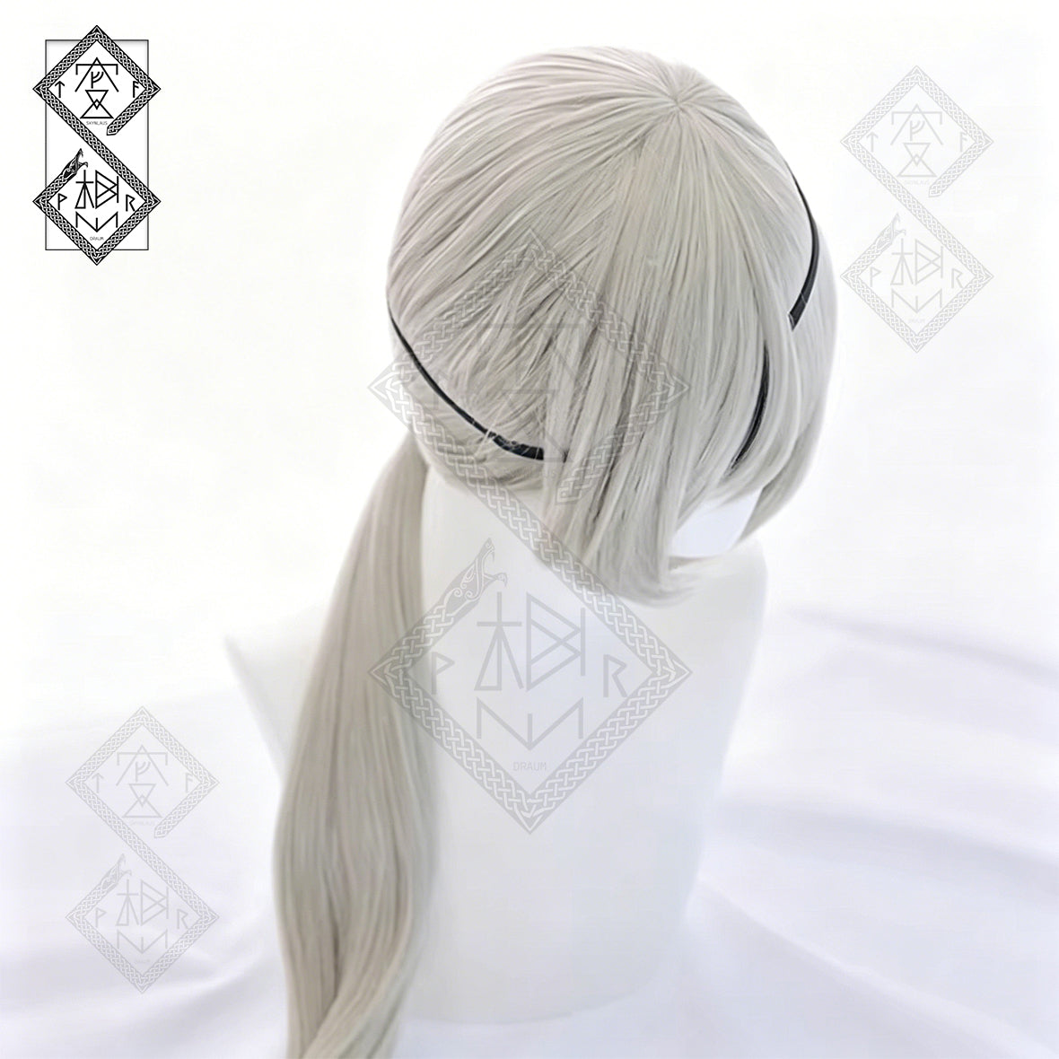 Chainsaw Man Quanxi Cosplay Wig Heat Resistant Synthetic Anime Wig Pre-Styled Realistic Costume Hair for Women Halloween Party