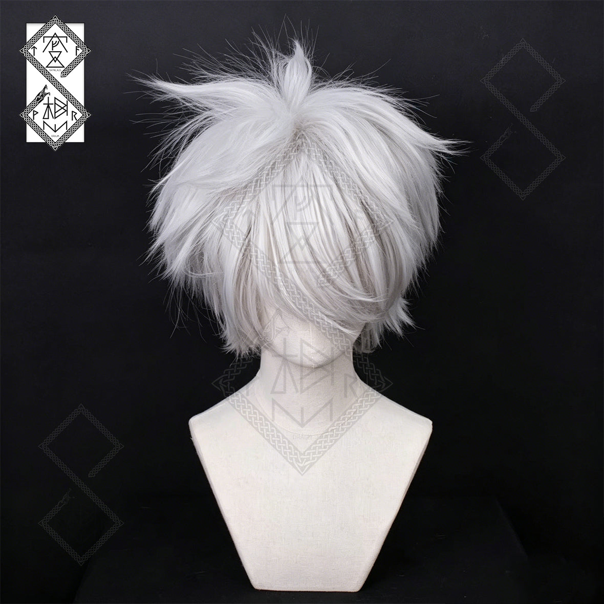 Kakashi Hatake Cosplay Wig Naruto Anime Silver Grey Wig Heat Resistant Synthetic Hair for Halloween Costume Party