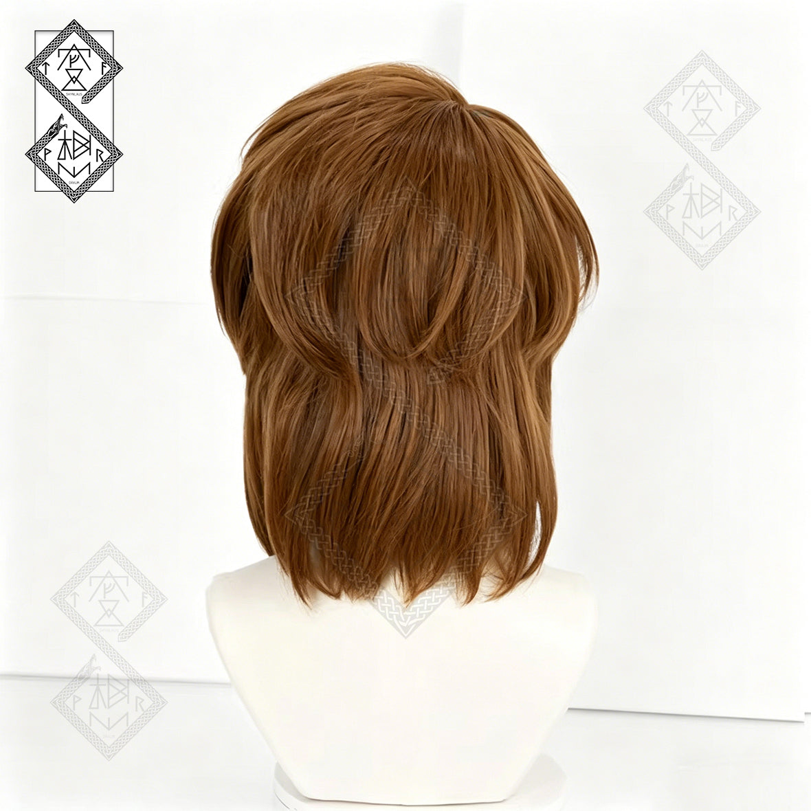 Haibara Ai Cosplay Wig – Shiho Miyano Short Brown Bob Anime Wig for Detective Conan Cosplay Costume Heat Resistant Synthetic Hair