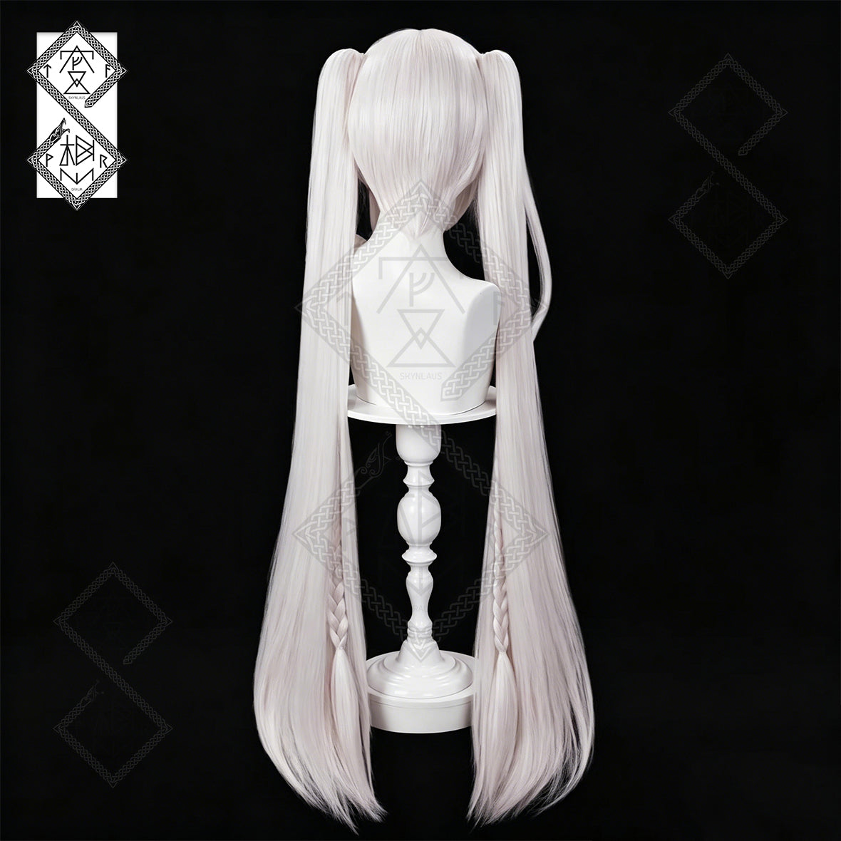 Sparkle Cosplay Wig Honkai Star Rail Blonde Twin Tails Anime Wig Heat Resistant for Halloween Costume