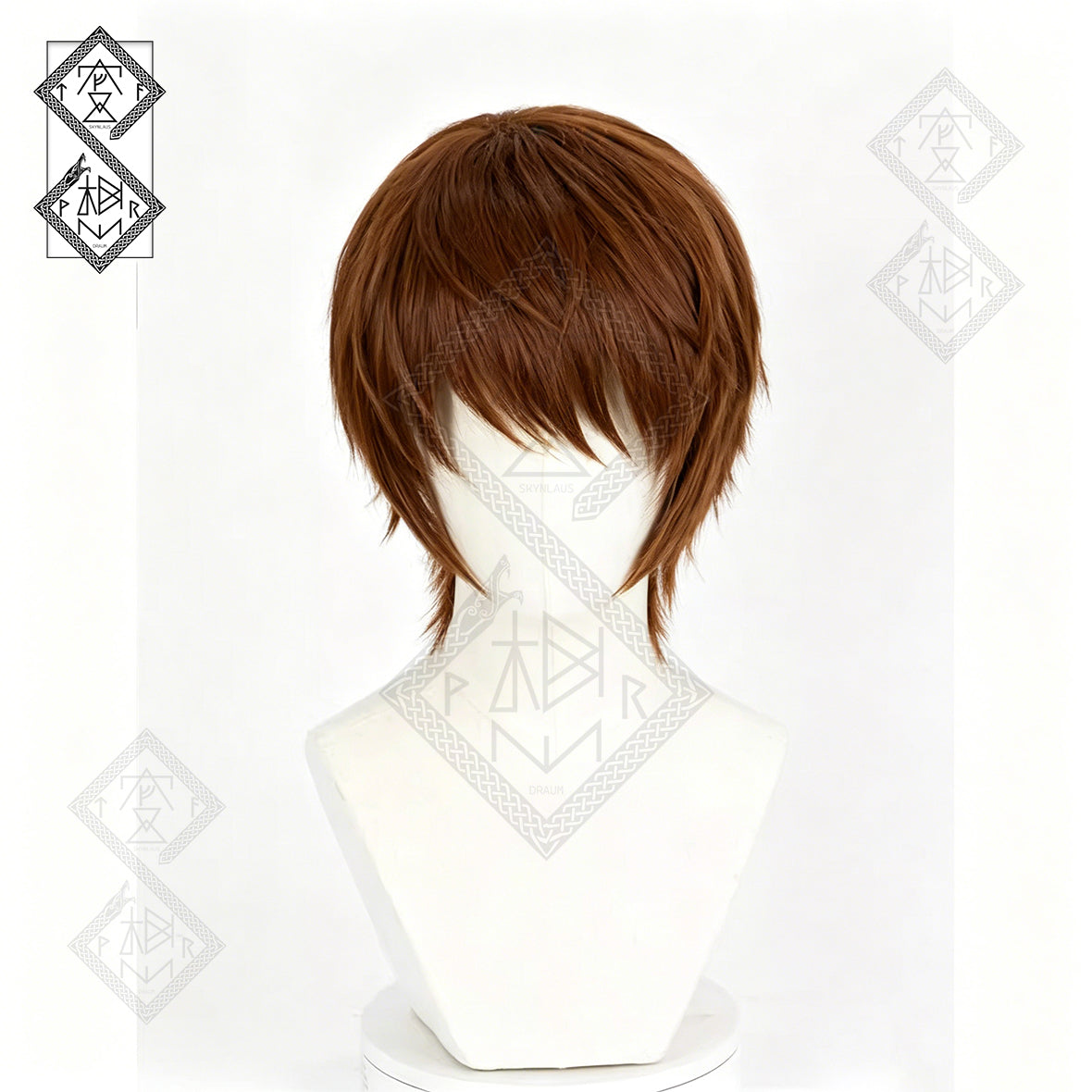 Light Yagami Cosplay Wig Inspired by Death Note – Short Spiky Layered Anime Wig for Men, Halloween & Comic Con Costume
