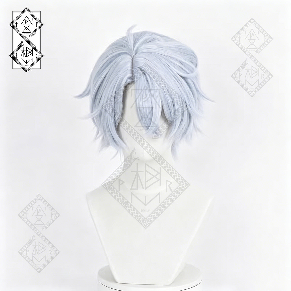 Honkai: Star Rail Phainon Cosplay Wig – Long White Anime Wig Heat Resistant Synthetic Hair for Halloween Costume & Role Play