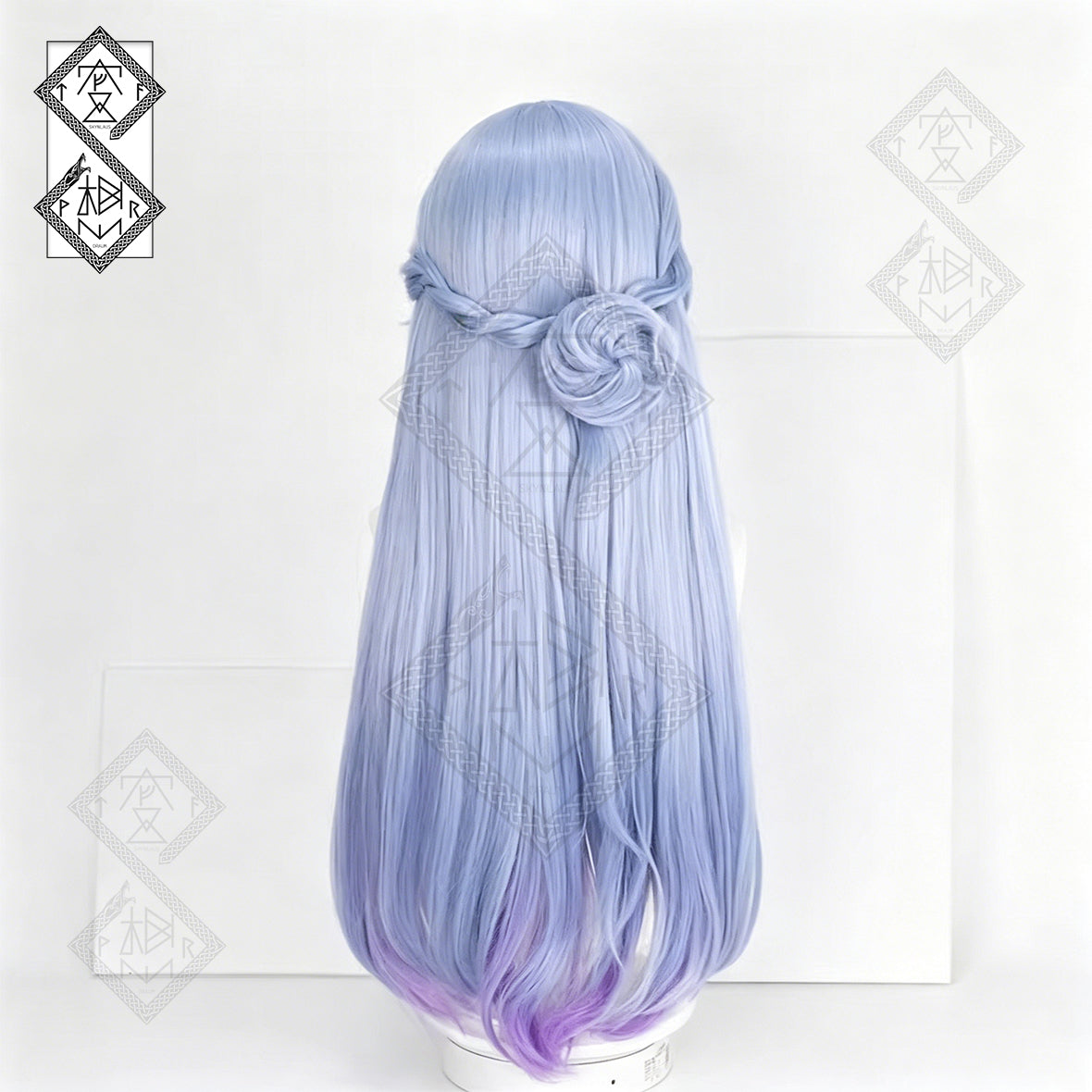 Honkai: Star Rail Robin Cosplay Wig – Long Blue Anime Wig with Bangs Heat Resistant Synthetic Hair for Halloween Costume & Role Play