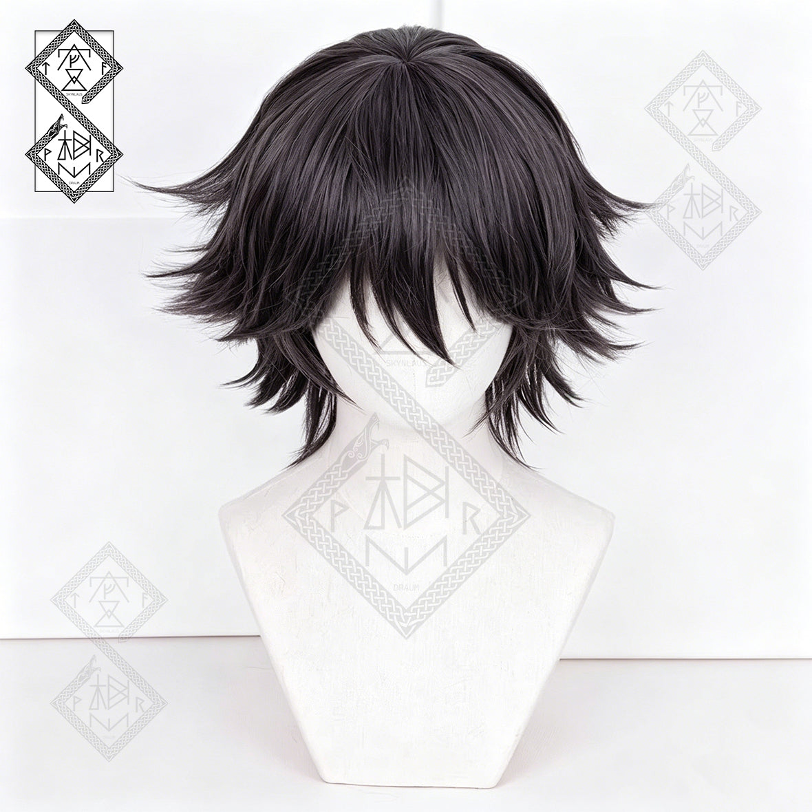 Edogawa Ranpo Cosplay Wig – Bungo Stray Dogs Anime Wig, Short Dark Green Hair, Heat Resistant Synthetic Wig for Halloween & Comic Con