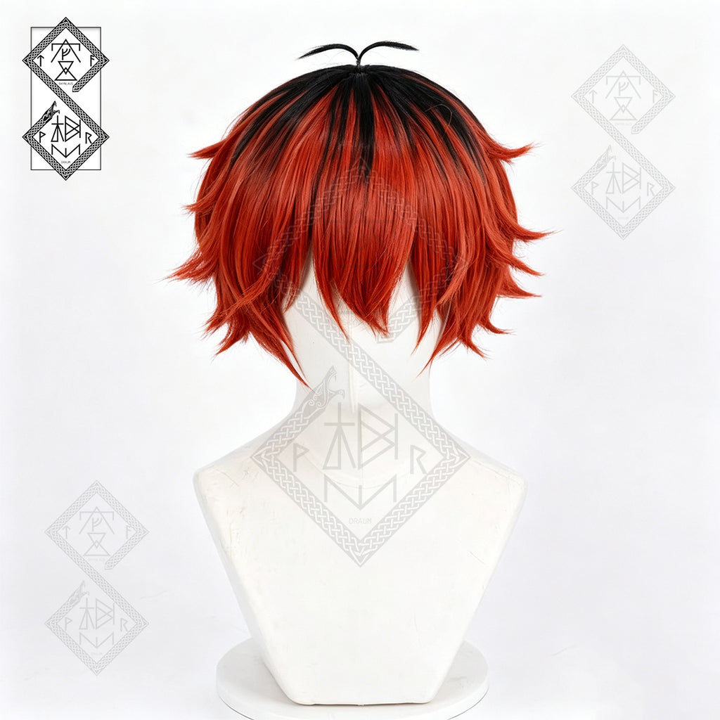 Stark Cosplay Wig Frieren Beyond Journey’s End | Anime Red Brown Wig for Halloween Costume
