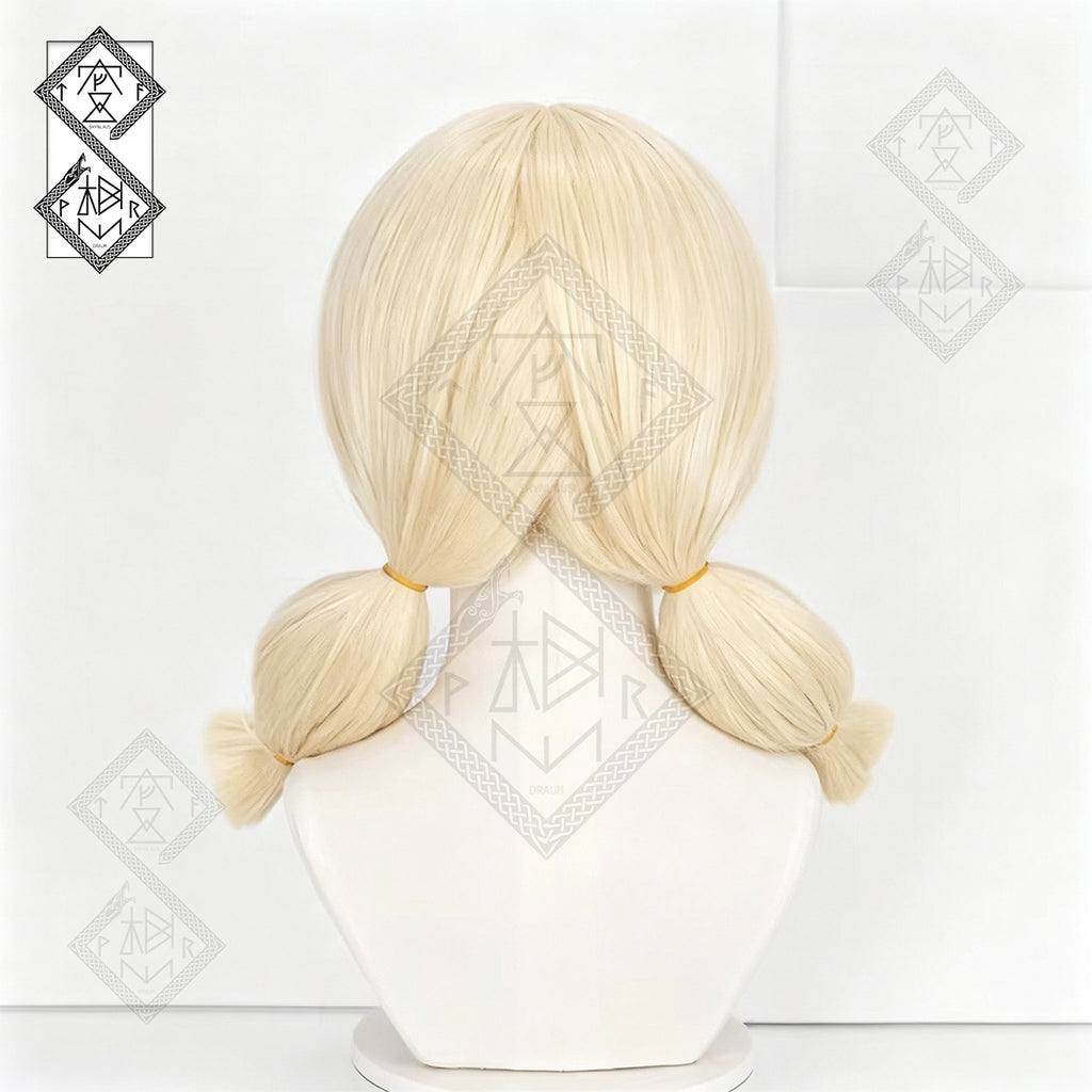 Identity V Cheerleader My Melody Cosplay Wig – Sanrio Collaboration Light Blonde Long Curly Anime Wig