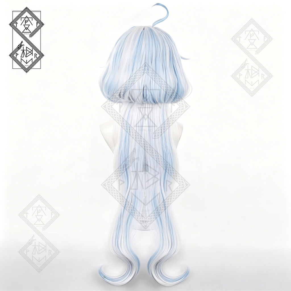 Furina Focalors Cosplay Wig Genshin Impact Hydro Archon Long Blue White Anime Wig