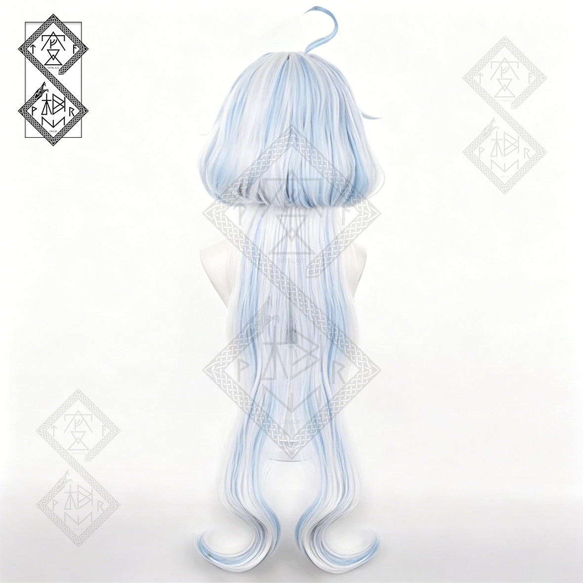 Furina Focalors Cosplay Wig Genshin Impact Hydro Archon Long Blue White Anime Wig
