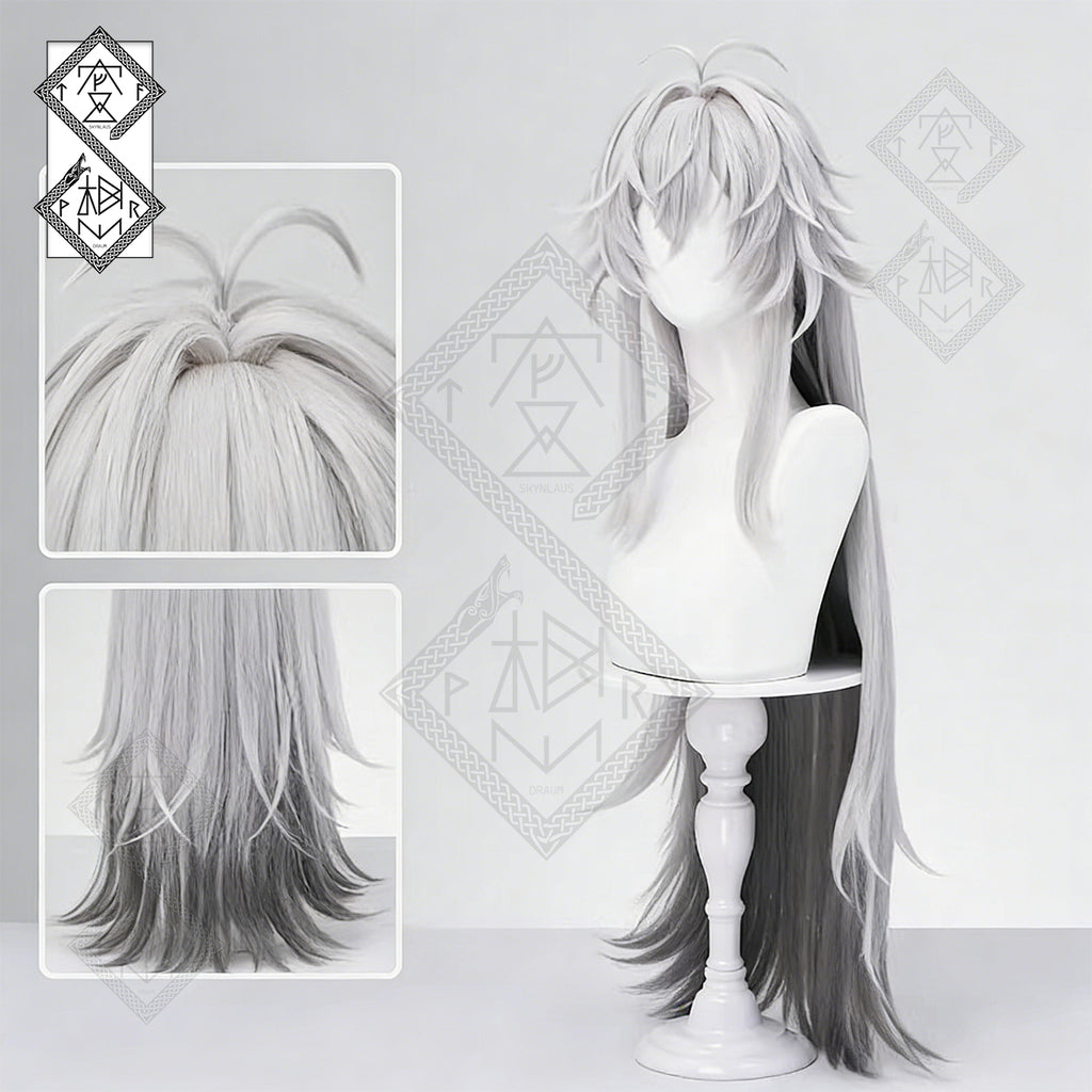 Arknights Lappland the Decadenza Cosplay Wig – Long Gradient Synthetic Hair(Scalp Top Ver.1)