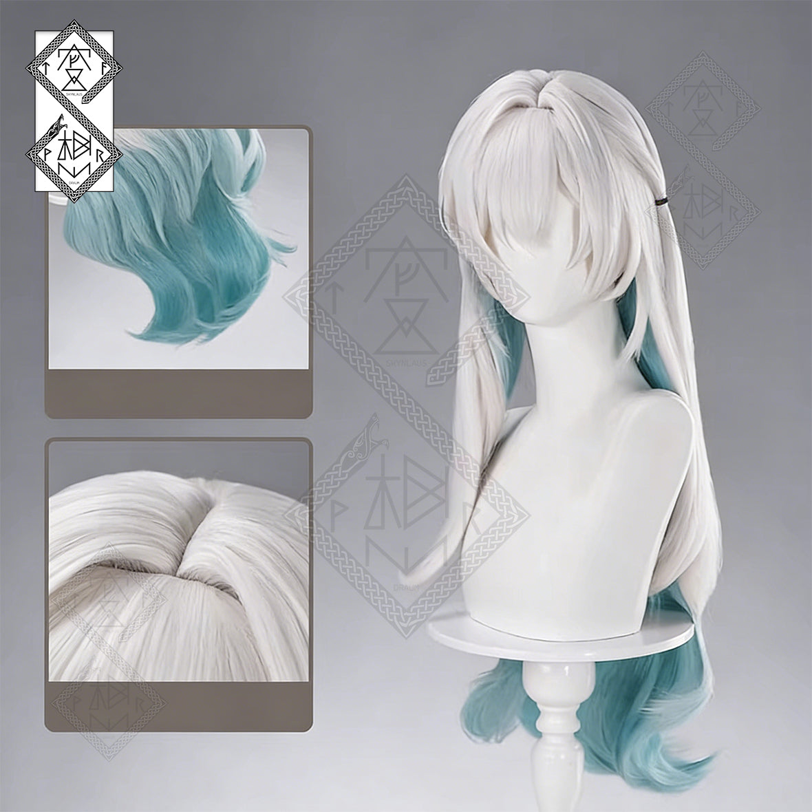 Honkai: Star Rail Firefly Cosplay Wig – Long Wavy Gradient Anime Synthetic Hair(Light Version)