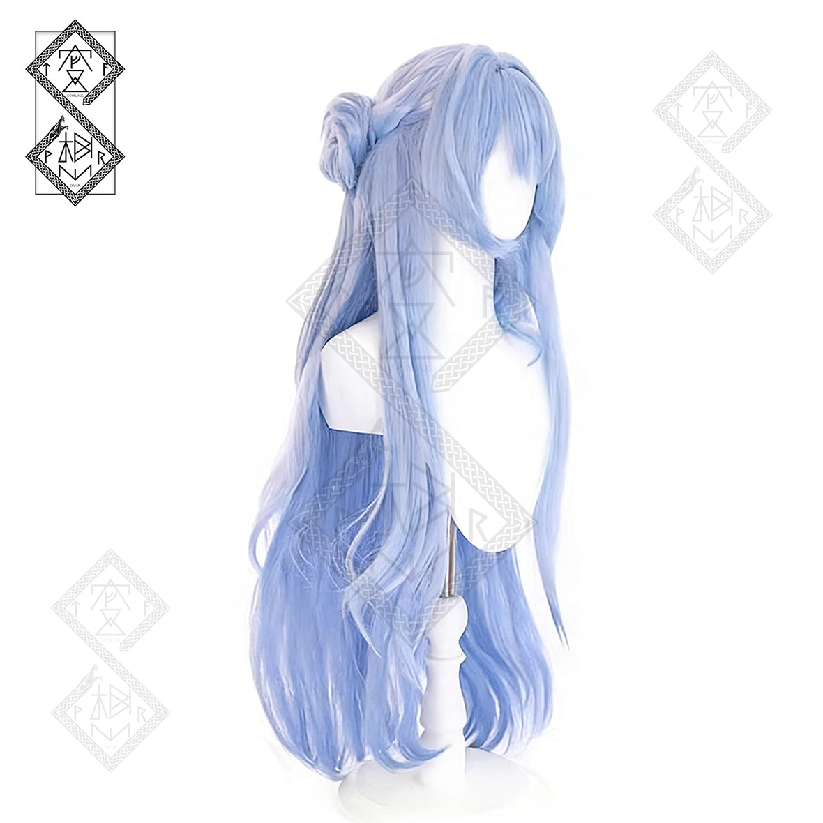 Honkai: Star Rail Robin Cosplay Wig Hair Bun Clip Anime Hairpiece Set Heat Resistant Synthetic Hair for Costume Party