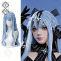 Sakiko Togawa Cosplay Wig Arknights – Ave Mujica Braided Wig, Long Layered Synthetic Hair, Heat Resistant Costume Wig